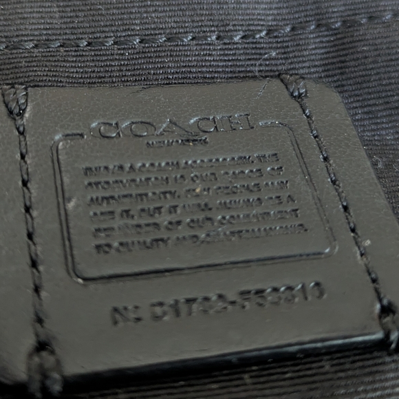 Coach Signature East West Dark Brown Crossbody Leather Bag. - Picture 10 of 14